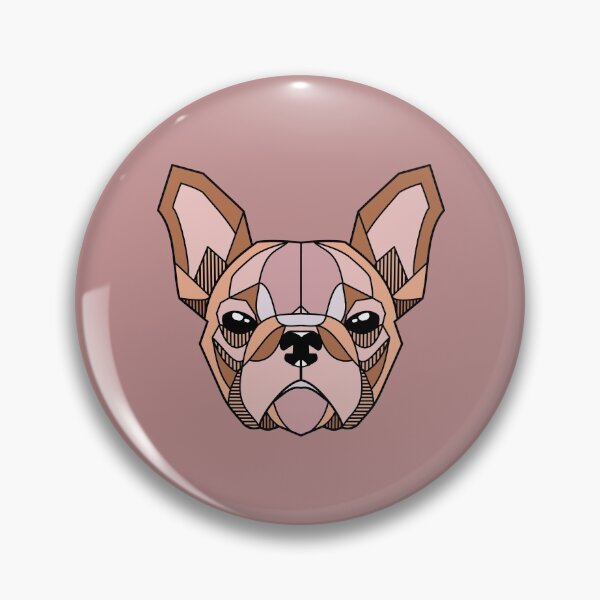 Item preview, French Bulldog Geometric - Pink designed and sold by FrenchiJunction.