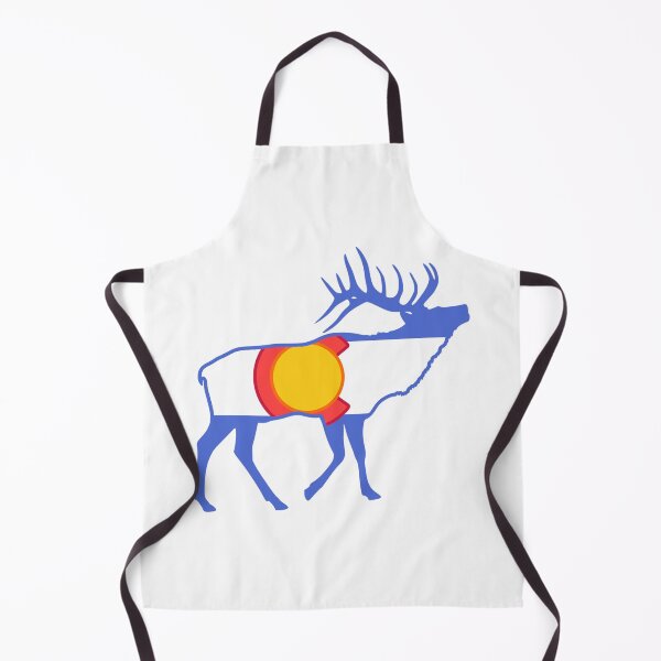 Artikelvorschau, Elk Colorado Flag - Wild Elk Hunting entworfen und verkauft von ExploreColorado.
