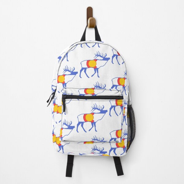 Item preview, Elk Colorado Flag - Wild Elk Hunting designed and sold by ExploreColorado.