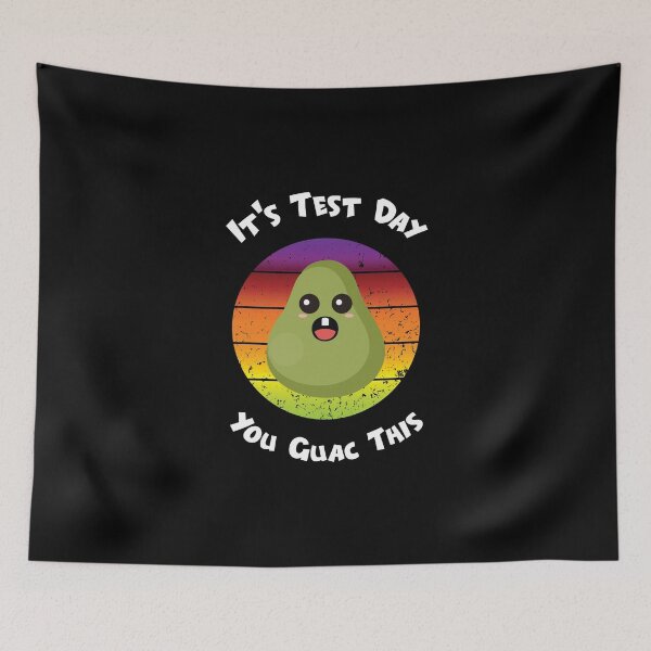 Item preview, It's Test Day You Guac This Retro Vintage Sunset, Funny Testing Day Avocado designed and sold by magicos1.