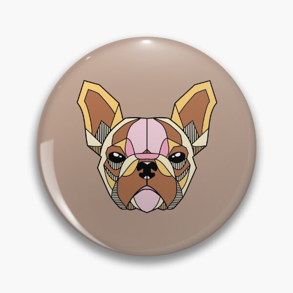 Item preview, French Bulldog Geometric - Yellow designed and sold by FrenchiJunction.