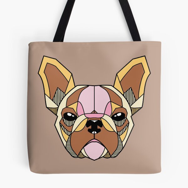 Item preview, French Bulldog Geometric - Yellow designed and sold by FrenchiJunction.