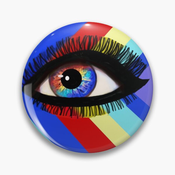Item preview, Eyes Rainbow Eyes  "The Eyes Have It"  Stripes if Bold Color designed and sold by ArtTheresaLynn1.