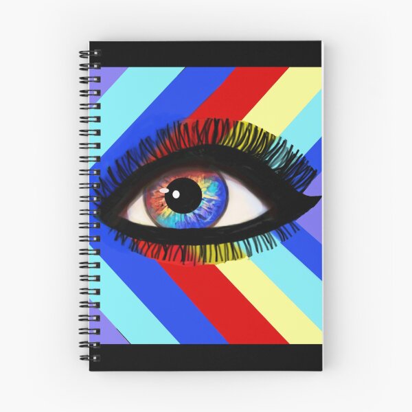 Item preview, Eyes Rainbow Eyes  "The Eyes Have It"  Stripes if Bold Color designed and sold by ArtTheresaLynn1.