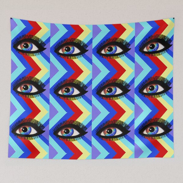 Item preview, Eyes Rainbow Eyes  "The Eyes Have It"  Stripes if Bold Color designed and sold by ArtTheresaLynn1.