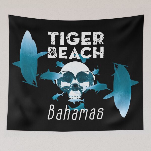 Item preview, Swimming With Sharks Tiger Beach Grand Bahama Island - The Bahamas - Shark Diving designed and sold by TMBTM.
