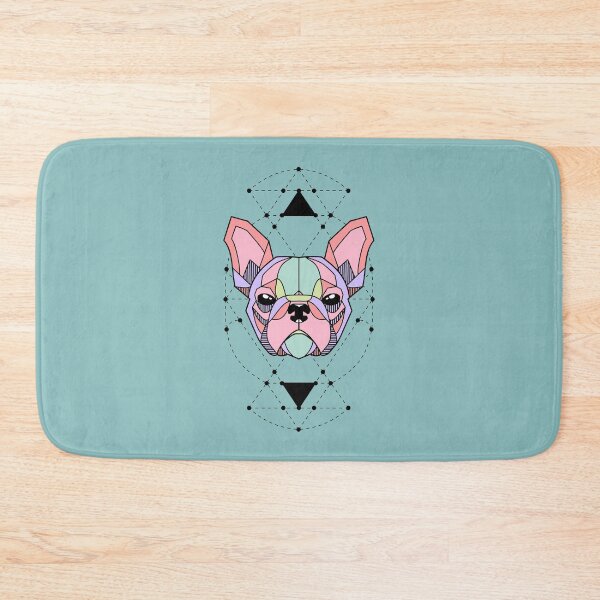 Item preview,  French Bulldog Geometric - Pink designed and sold by FrenchiJunction.