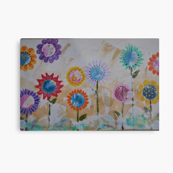 Blumen Metallbild