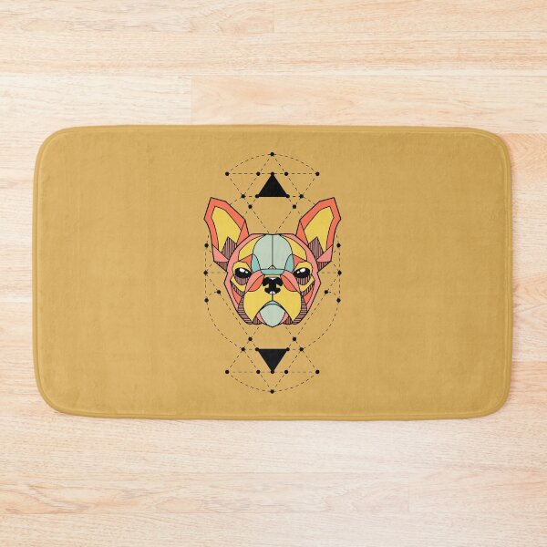 Item preview, French Bulldog Geometric - Orange designed and sold by FrenchiJunction.