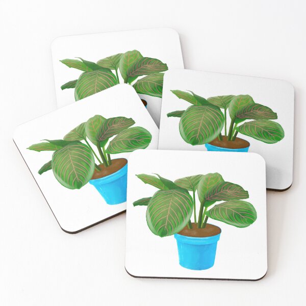 Artikelvorschau, Isolierte Gebetspflanze Calathea Zimmerpflanze Illustration entworfen und verkauft von HersCreative.