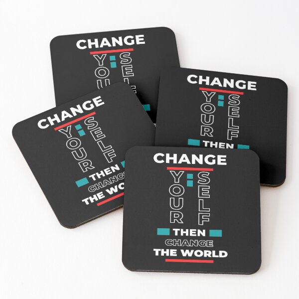 Item preview, Beautiful quote Change your self then change the world designed and sold by Hohohaxi.