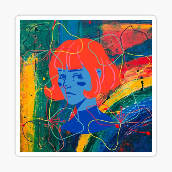 Colour Fusion Girl Sticker