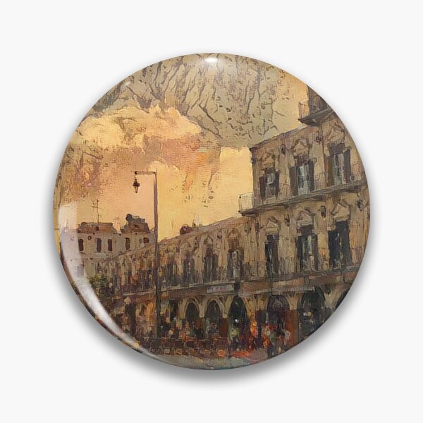 Item preview, An Aleppian Facade with Street - Cortes designed and sold by Homsalgia.