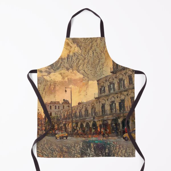 Item preview, An Aleppian Facade with Street - Cortes designed and sold by Homsalgia.