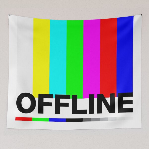 Item preview, "Offline" error message, no signal, test screen designed and sold by TrueType.