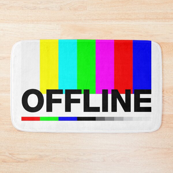 Item preview, "Offline" error message, no signal, test screen designed and sold by TrueType.