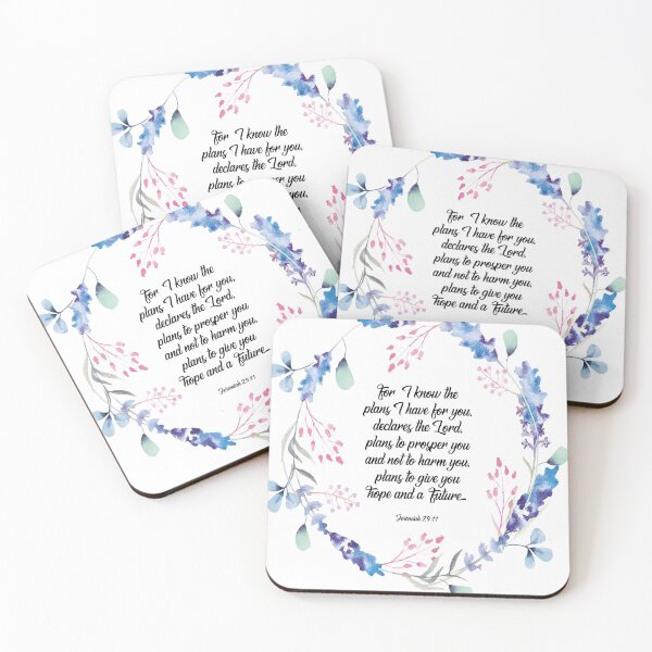 Item preview, I know the plans I have for you declares the Lord, Jeremiah 29:11, scripture, Christian gift designed and sold by Christian Word Art.