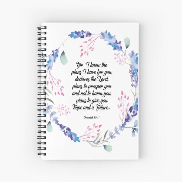 Item preview, I know the plans I have for you declares the Lord, Jeremiah 29:11, scripture, Christian gift designed and sold by Christian Word Art.