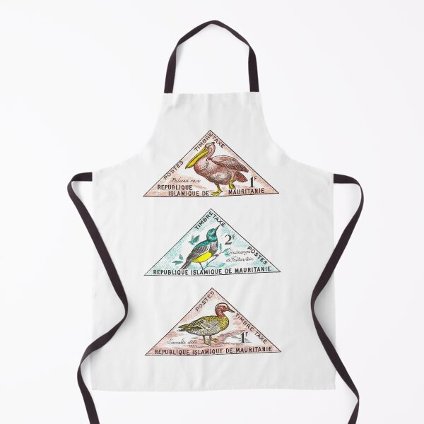 Item preview, Vintage 1963 Mauritania birds postage stamps designed and sold by NVDesigns.