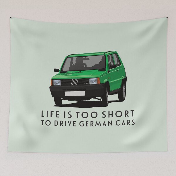 Item preview, Life is too short to drive German cars - Panda in green designed and sold by knappidesign.