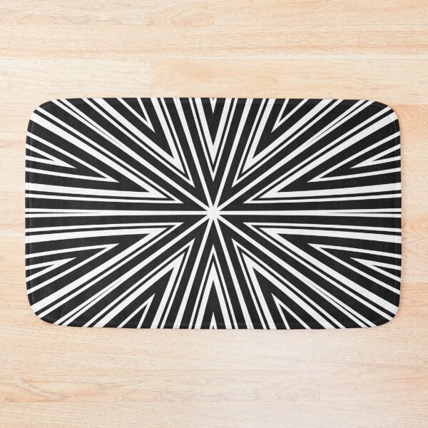 Item preview, Barcode Sunburst Square (Black White) designed and sold by John Uttley.