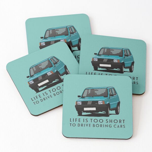 Item preview, Life is too short to drive boring cars -  Panda in turquoise designed and sold by knappidesign.