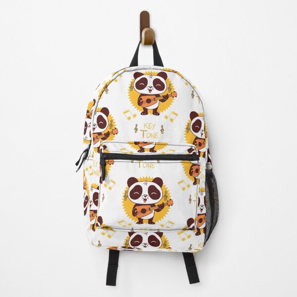Item preview, Panda Happily Having Fun and Strumming Light Brown Guitar [Keytone] designed and sold by Wildlife Apparels Inc..