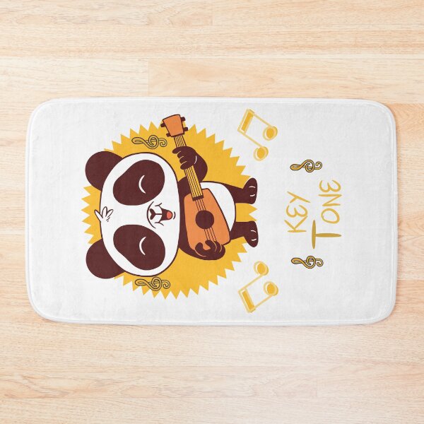 Item preview, Panda Happily Having Fun and Strumming Light Brown Guitar [Keytone] designed and sold by Wildlife Apparels Inc..
