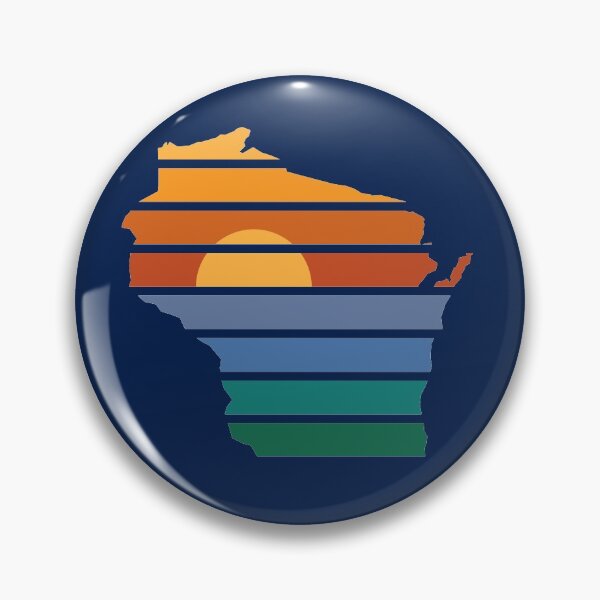 Item preview, Wisconsin Sunset Sunrise 1970s style 2 designed and sold by gstrehlow2011.