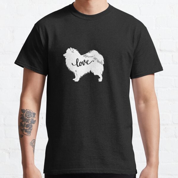 I Love My Japanese Spitz Dog Silhouette Classic T-Shirt