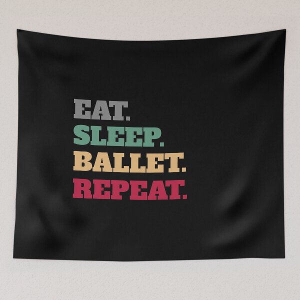Item preview, Eat Sleep Ballet Repeat Retro Vintage designed and sold by Salvadax.