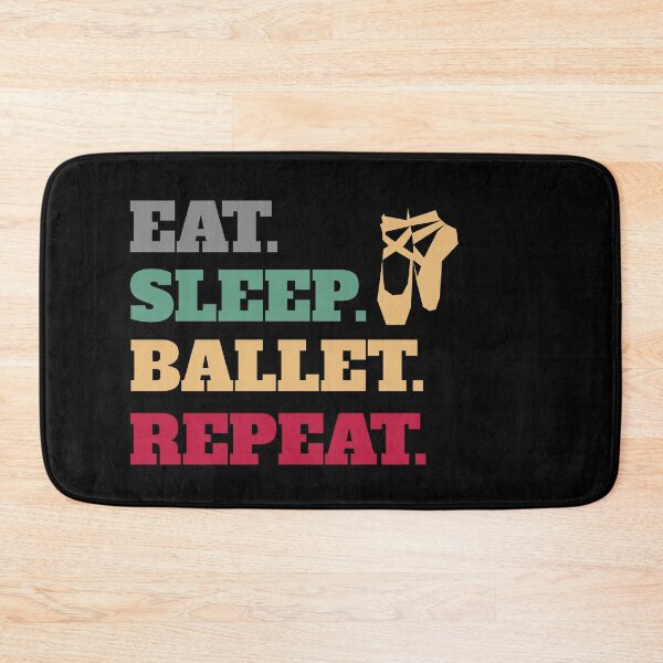 Item preview, Eat Sleep Ballet Repeat Retro Vintage Ballerina Dancer designed and sold by Salvadax.