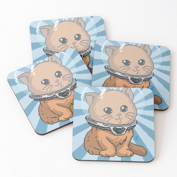 keep calm kitty Coasters (Set of 4)