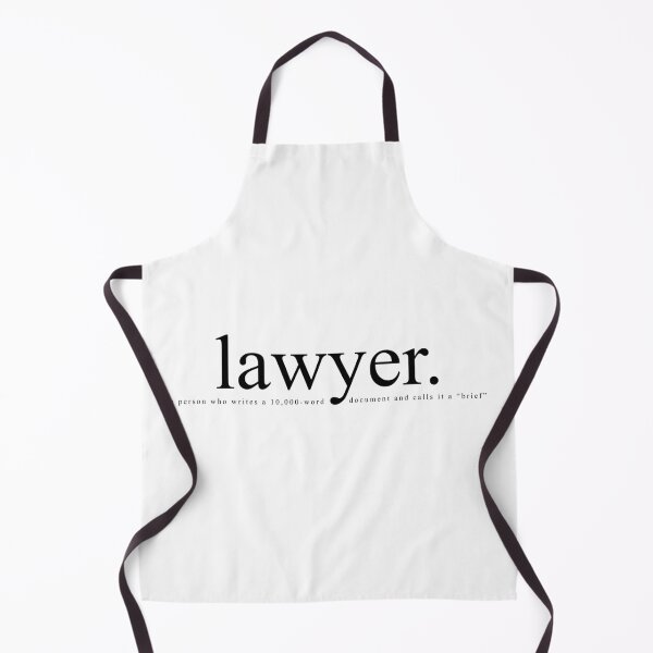 Lawyer funny definition Apron