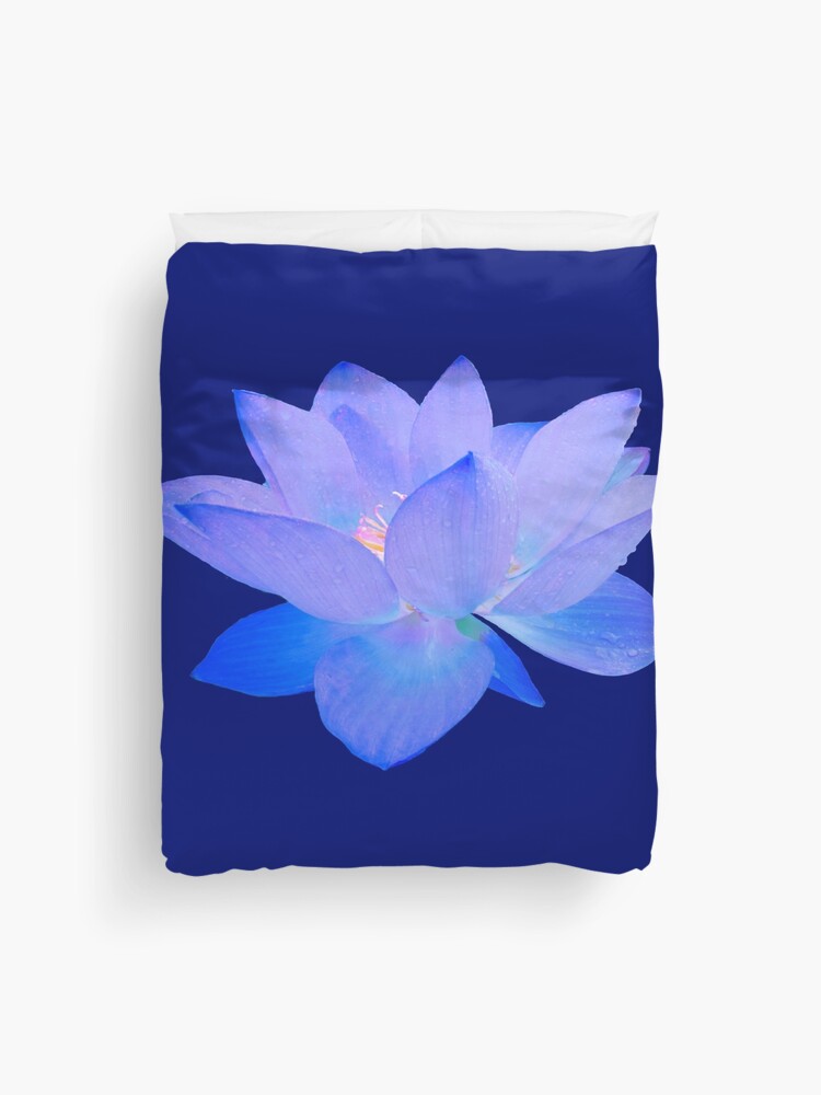 Blue Lotus Flower Meditation And Yoga Duvet Cover For Sale By Danicus666 Redbubble