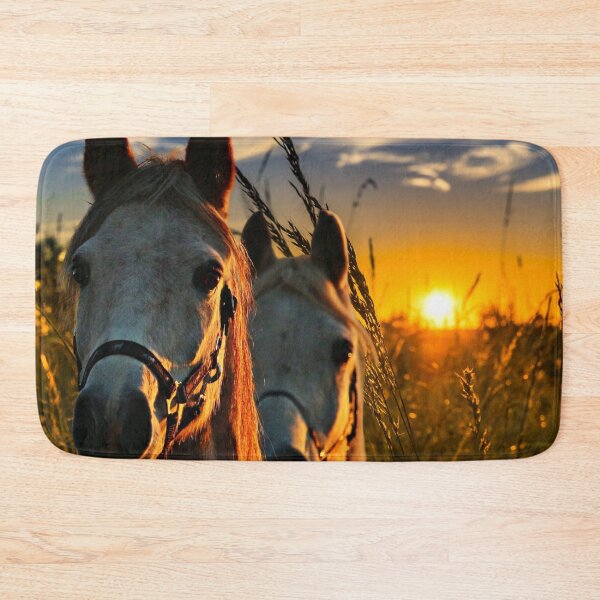 Item preview, Horses on a meadow at sunset designed and sold by Branka.