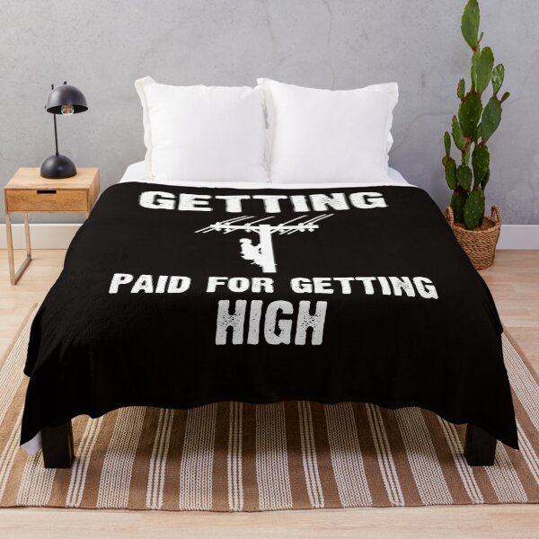 Item preview, Lineman technician funny quote Getting Paid For Getting High designed and sold by Majesticoo.