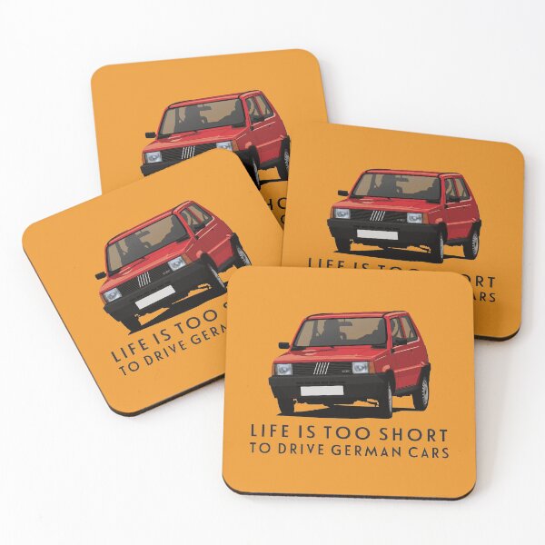 Item preview, Panda mk1 - Life is too short to drive German cars - red designed and sold by knappidesign.