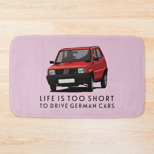 Item preview, Panda mk1 - Life is too short to drive German cars - red designed and sold by knappidesign.