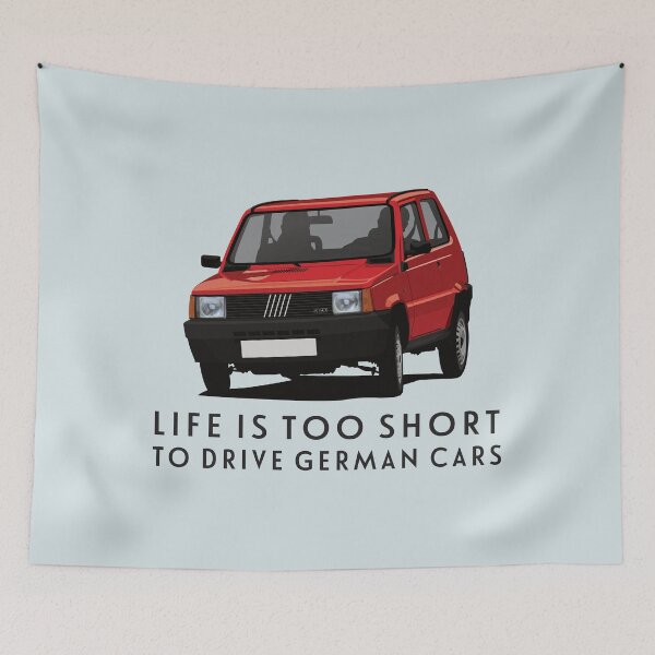 Item preview, Panda mk1 - Life is too short to drive German cars - red designed and sold by knappidesign.
