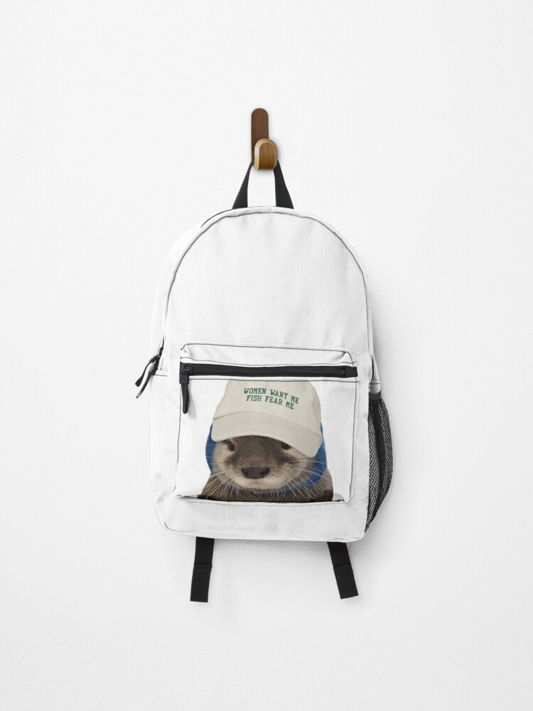 Women Want Me Fish Fear Me Otter Backpack for Sale by tamale