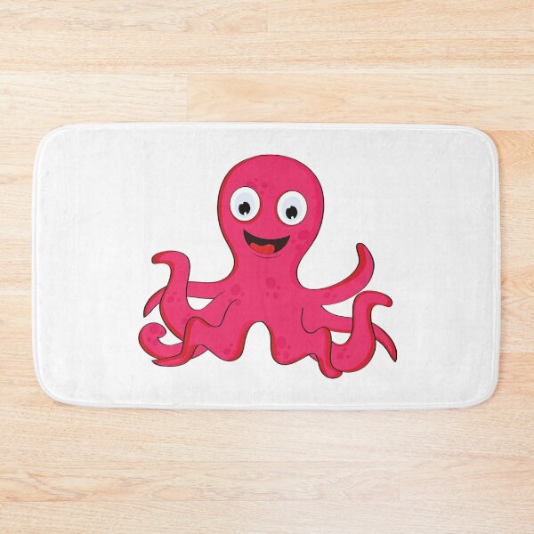 Item preview, happy red octopus designed and sold by treasure-crafts.