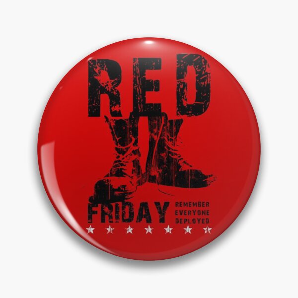 Item preview, RED Friday Remember Everyone Deployed Support Our Troops designed and sold by ThreadsNouveau.