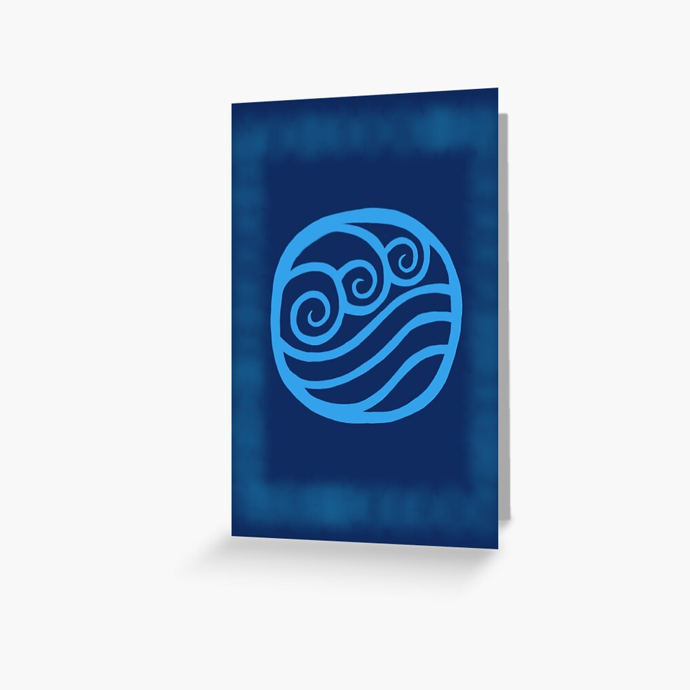 Avatar The Last Airbender Water Tribe Symbol Greeting Card By Angelghosty Redbubble 7690