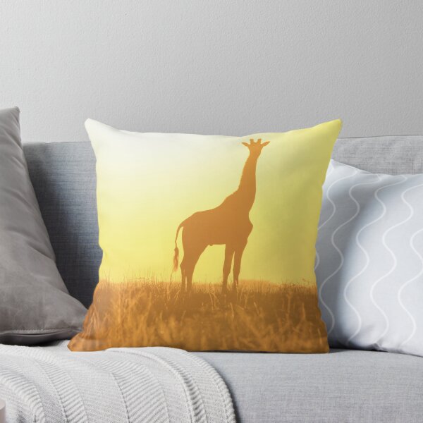 Item preview, Giraffe - African Wildlife Background - Golden Posture designed and sold by LivingWild.