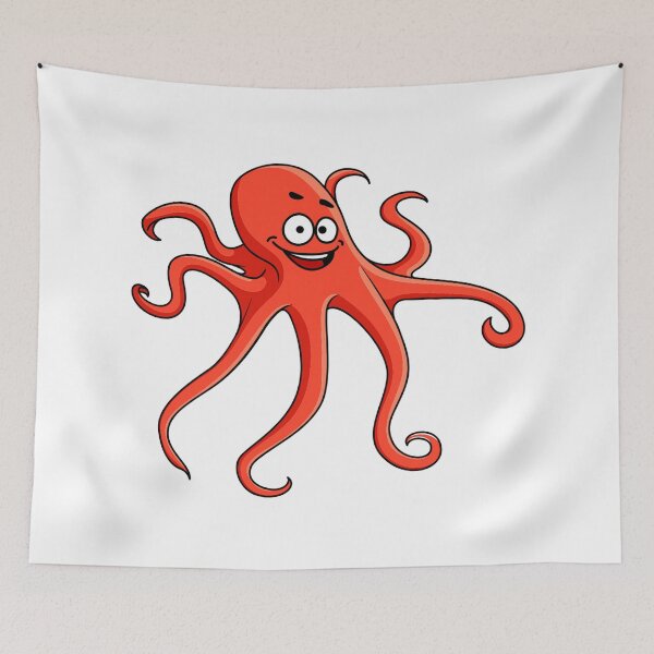 Item preview, Happy Orange Octopus designed and sold by treasure-crafts.