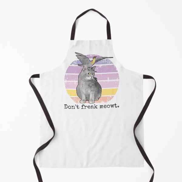 Item preview, Don't freak meowt. Cat and Cockatiel bird designed and sold by auntfluffy.