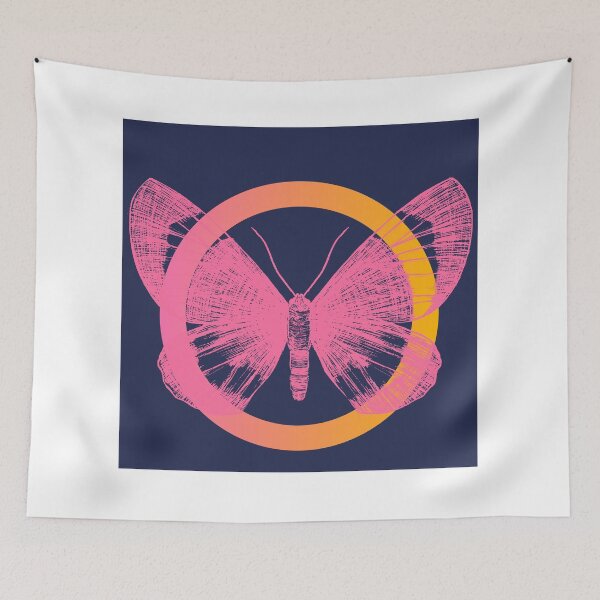 Item preview, Colour Fusion Butterfly "Pink Orange Navy" designed and sold by ProfusionPro.