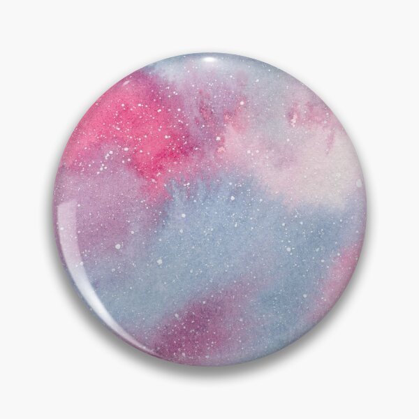 Item preview, Pink and blue watercolour galaxy designed and sold by floweringwords.