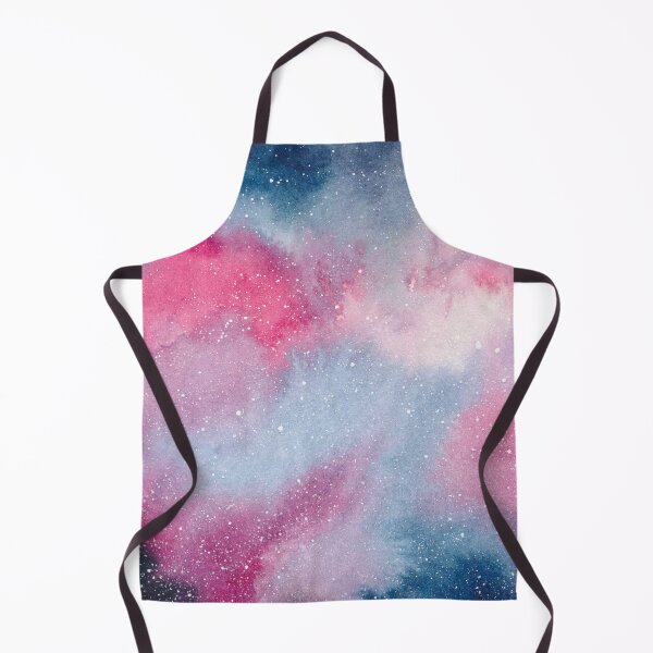 Item preview, Pink and blue watercolour galaxy designed and sold by floweringwords.